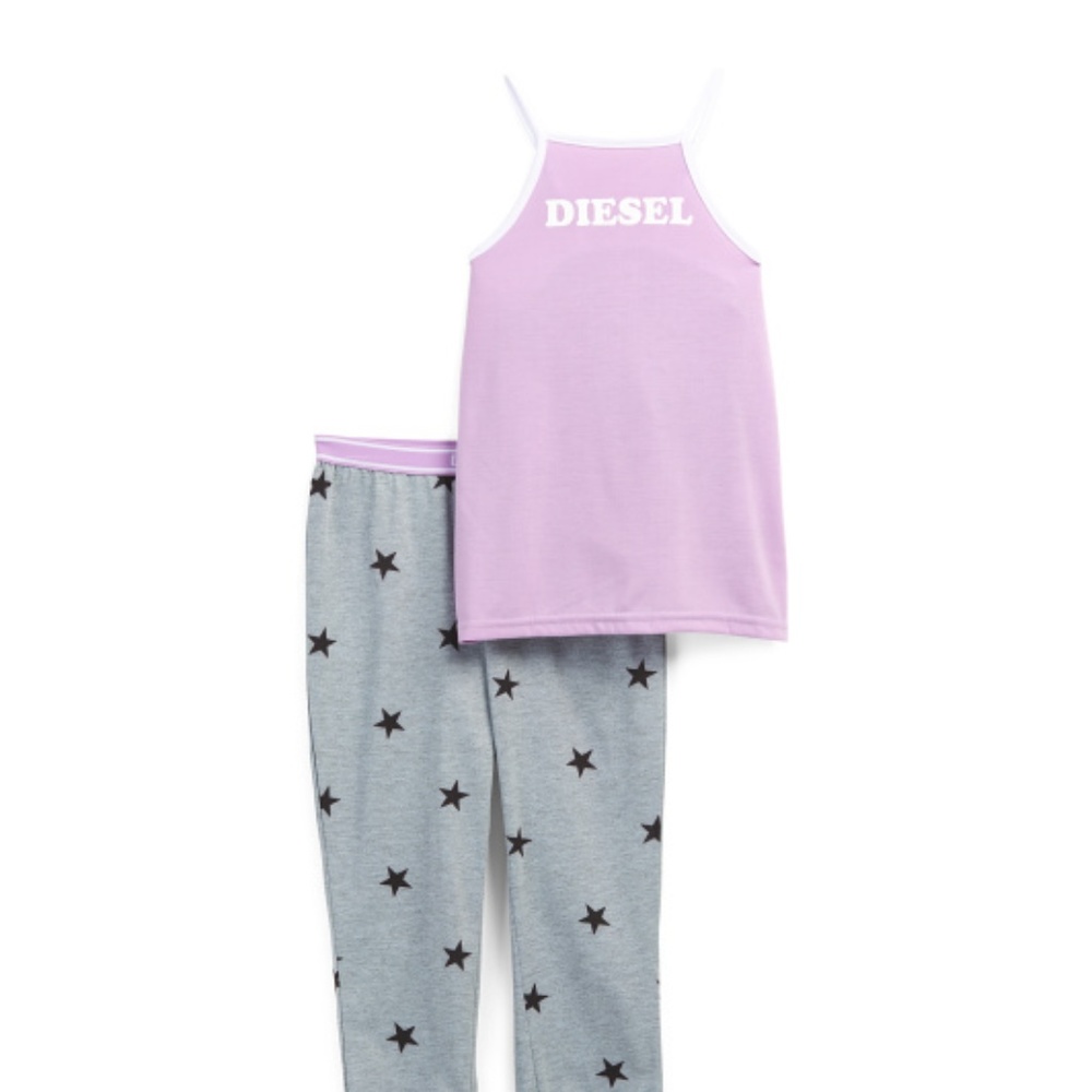 DIESEL Big Girls 2pc Jogger Sleep Set Size M
